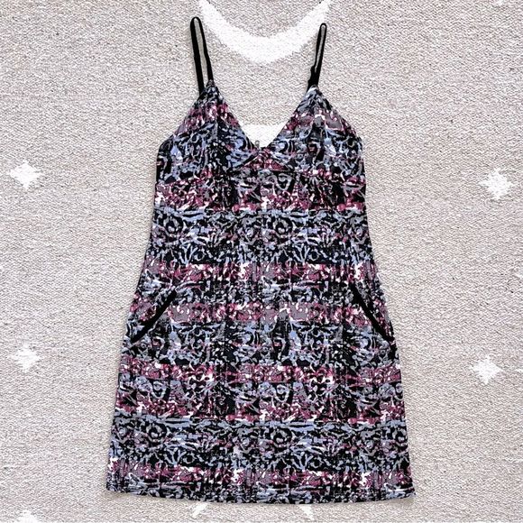 Silence + Noise Abstract Print Tank Mini Dress Large - Picture 5 of 12